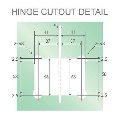 120x110cm Gold Corner Frameless Shower Screen with Wall Channel and Floor Channel Brackets, Stainless Steel Hinges & Round Knob Handle