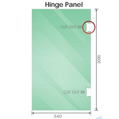 120x120cm Chrome Corner Frameless Shower Screen with Wall Channel and Floor Channel Brackets, Stainless Steel Hinges & Round Knob Handle