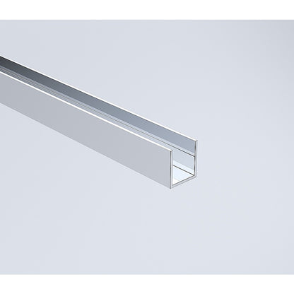 120x120cm Chrome Corner Frameless Shower Screen with Wall Channel and Floor Channel Brackets, Stainless Steel Hinges & Square Double Pull Handle