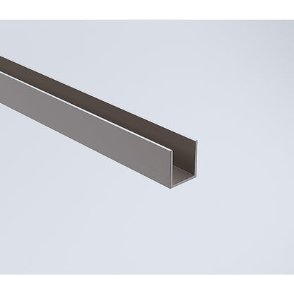 110x100cm Corner Frameless Shower Screen – Gunmetal Wall Channel and Floor Channel with Brass Hinges & Square Knob Handle