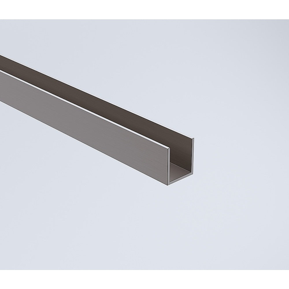 120x120cm Corner Frameless Shower Screen – Gunmetal Wall Channel and Floor Channel with Brass Hinges & Square Knob Handle