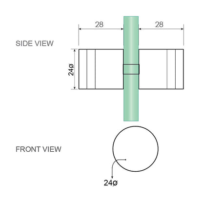 90x90cm Double Door Corner Shower Screen – Chrome F-Brackets, SS Hinges & Round Knob Handle