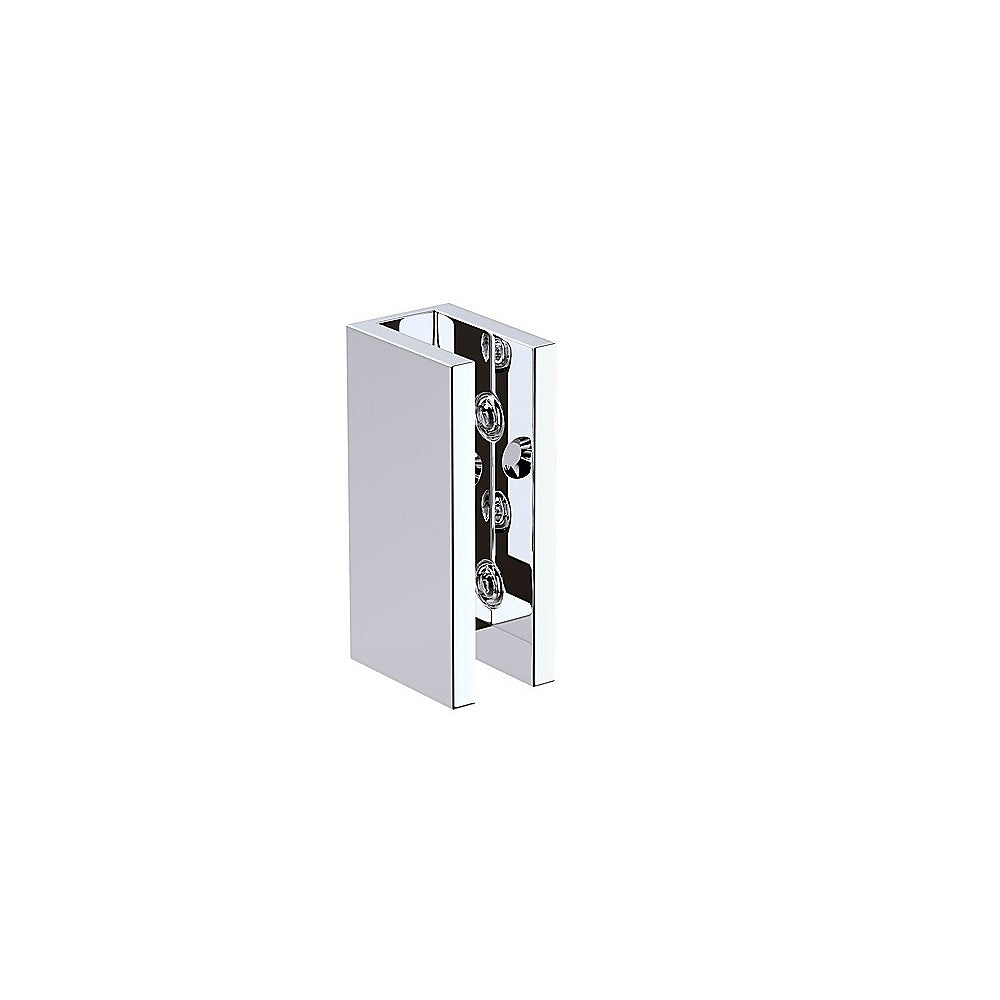 90x90cm Double Door Corner Shower Screen – Chrome U-Brackets, SS Hinges & Square Double Pull Handle