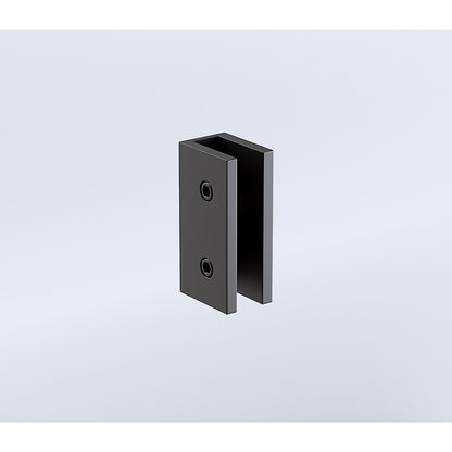 90x90cm Double Door Corner Shower Screen – Black U-Brackets, SS Hinges & Square Double Pull Handle