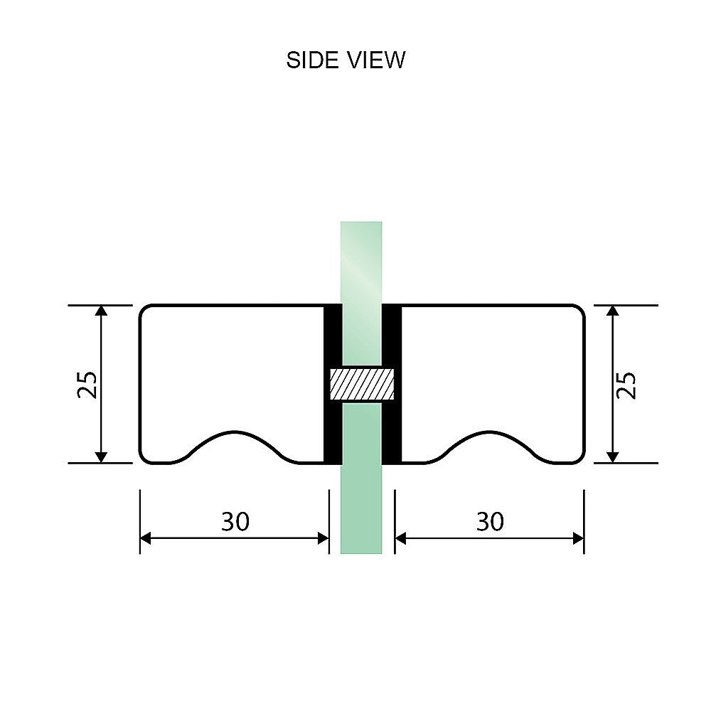 120x120cm Double Door Corner Shower Screen – Chrome F-Brackets, SS Hinges & Square Knob Handle