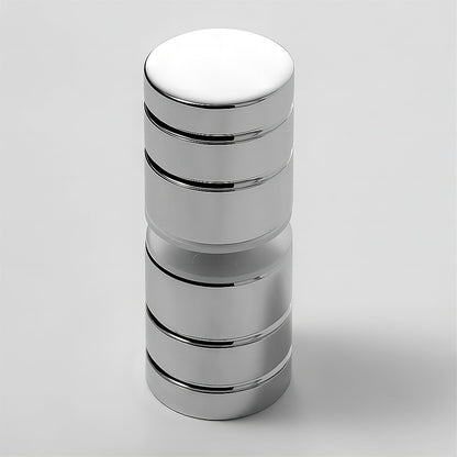 120x120cm Double Door Corner Shower Screen – Chrome F-Brackets, SS Hinges & Round Knob Handle