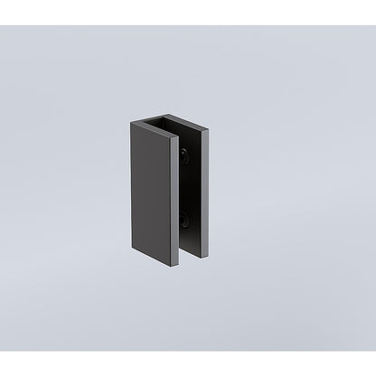 120x120cm Double Door Corner Shower Screen – Black U-Brackets, SS Hinges & Square Double Pull Handle
