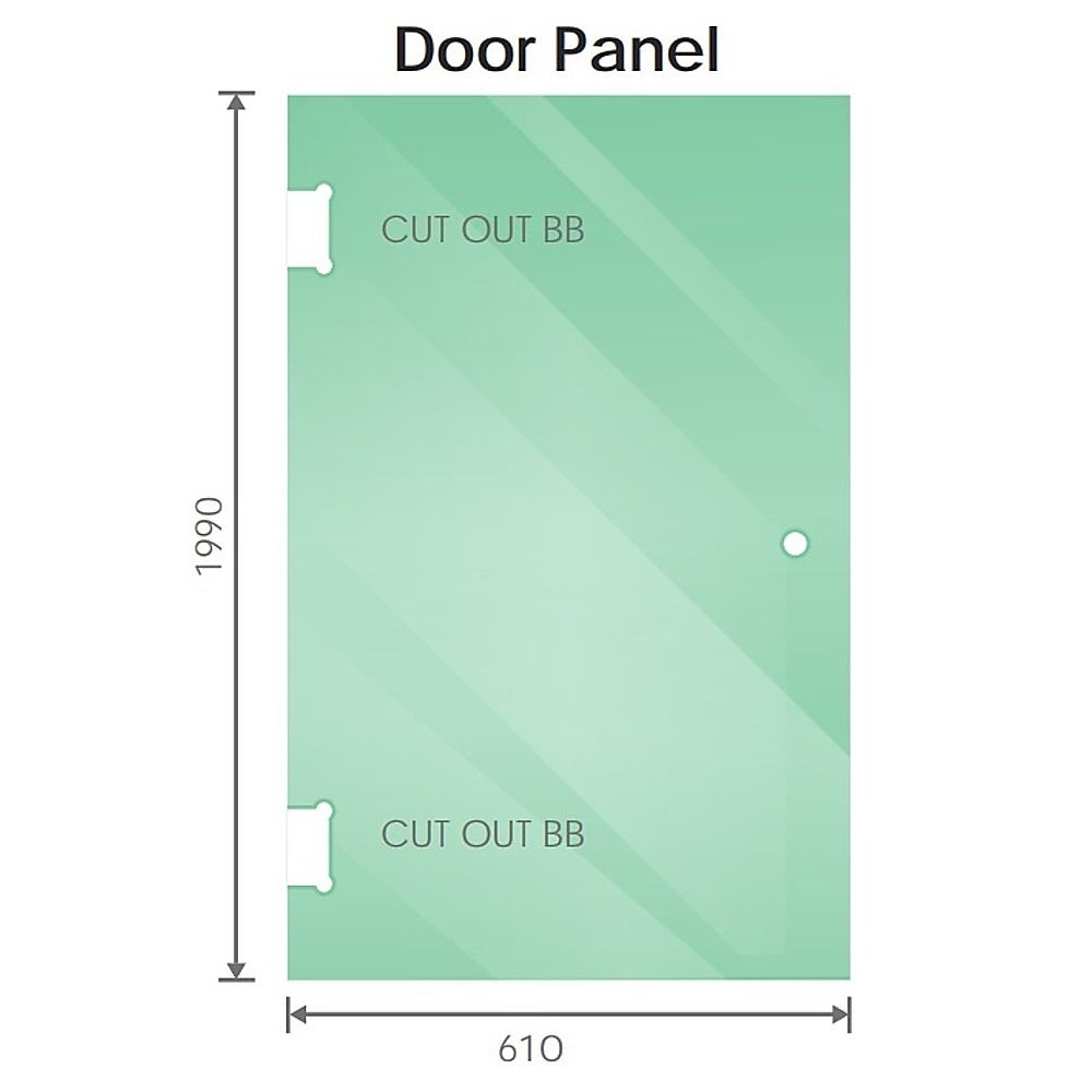90x90cm Double Door Corner Shower Screen with Channels and Brass Hinges - Gold