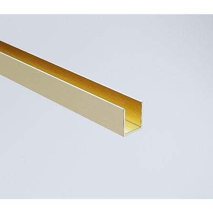 110x120cm Double Door Corner Shower Screen with Channels and Brass Hinges - Gold