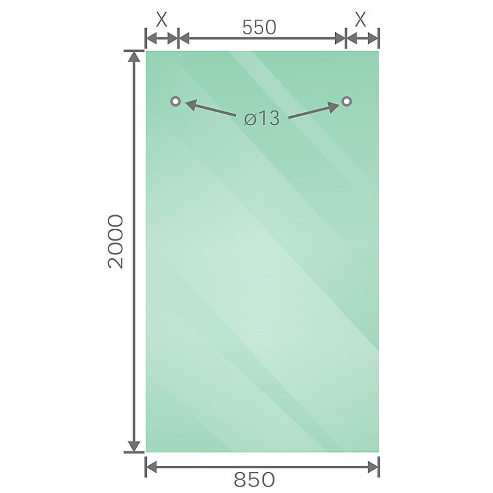 160x90cm Frameless Glass Sliding Corner Shower – With Black Rail and U-Brackets for Contemporary Bathrooms