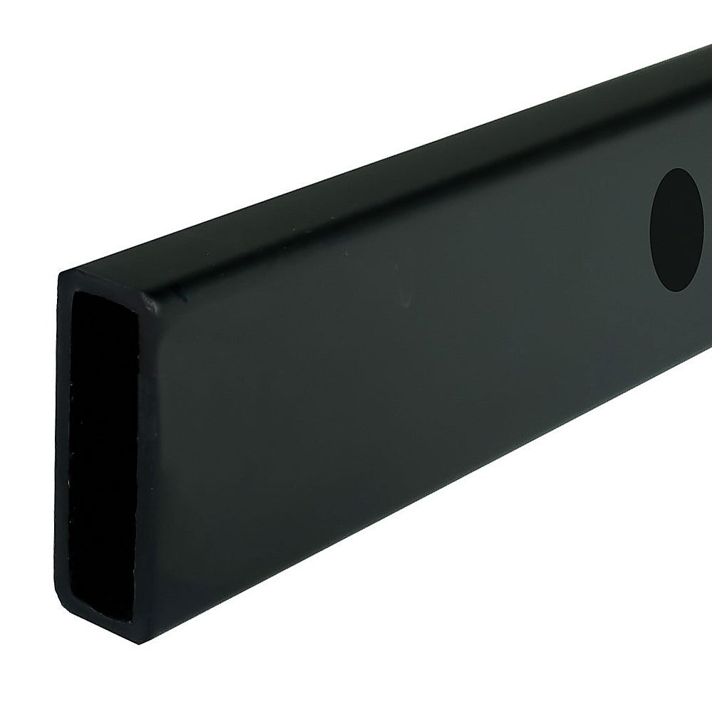 180x90cm Frameless Glass Sliding Corner Shower – With Black Rail and Wall Channel for Contemporary Bathrooms