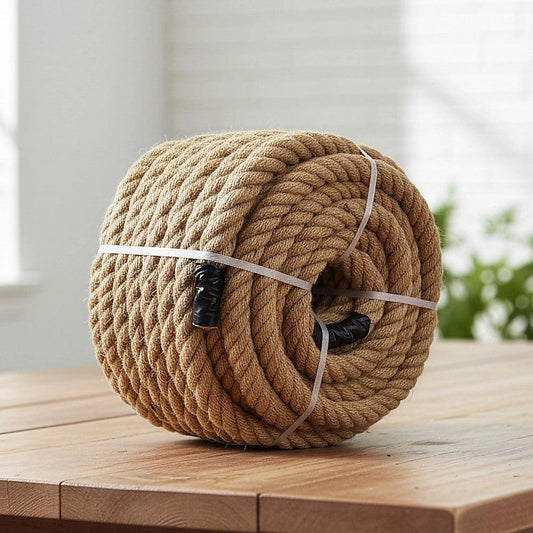 35m 100% Natural Jute Rope Twisted Decking Cord Garden Boating Sash Camping 32mm.