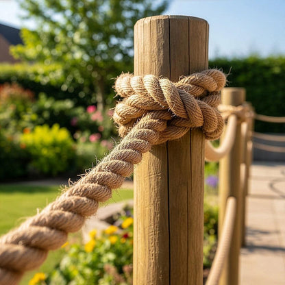 35m 100% Natural Jute Rope Twisted Decking Cord Garden Boating Sash Camping 32mm.