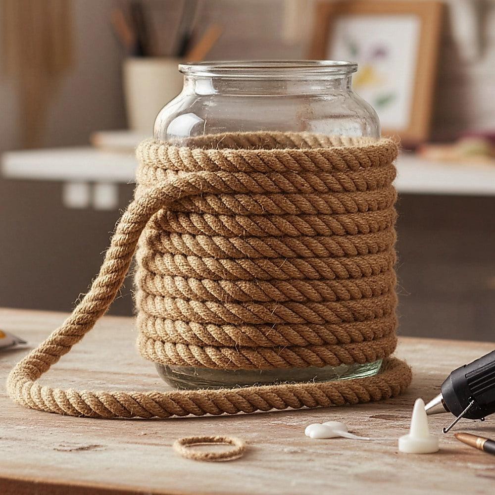 35m 100% Natural Jute Rope Twisted Decking Cord Garden Boating Sash Camping 32mm.