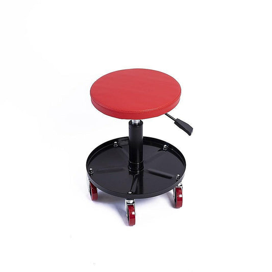 Rolling Shop Stool Mechanics Garage Stool Adjustable Work Seat Creeper.