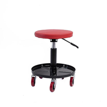 Rolling Shop Stool Mechanics Garage Stool Adjustable Work Seat Creeper.