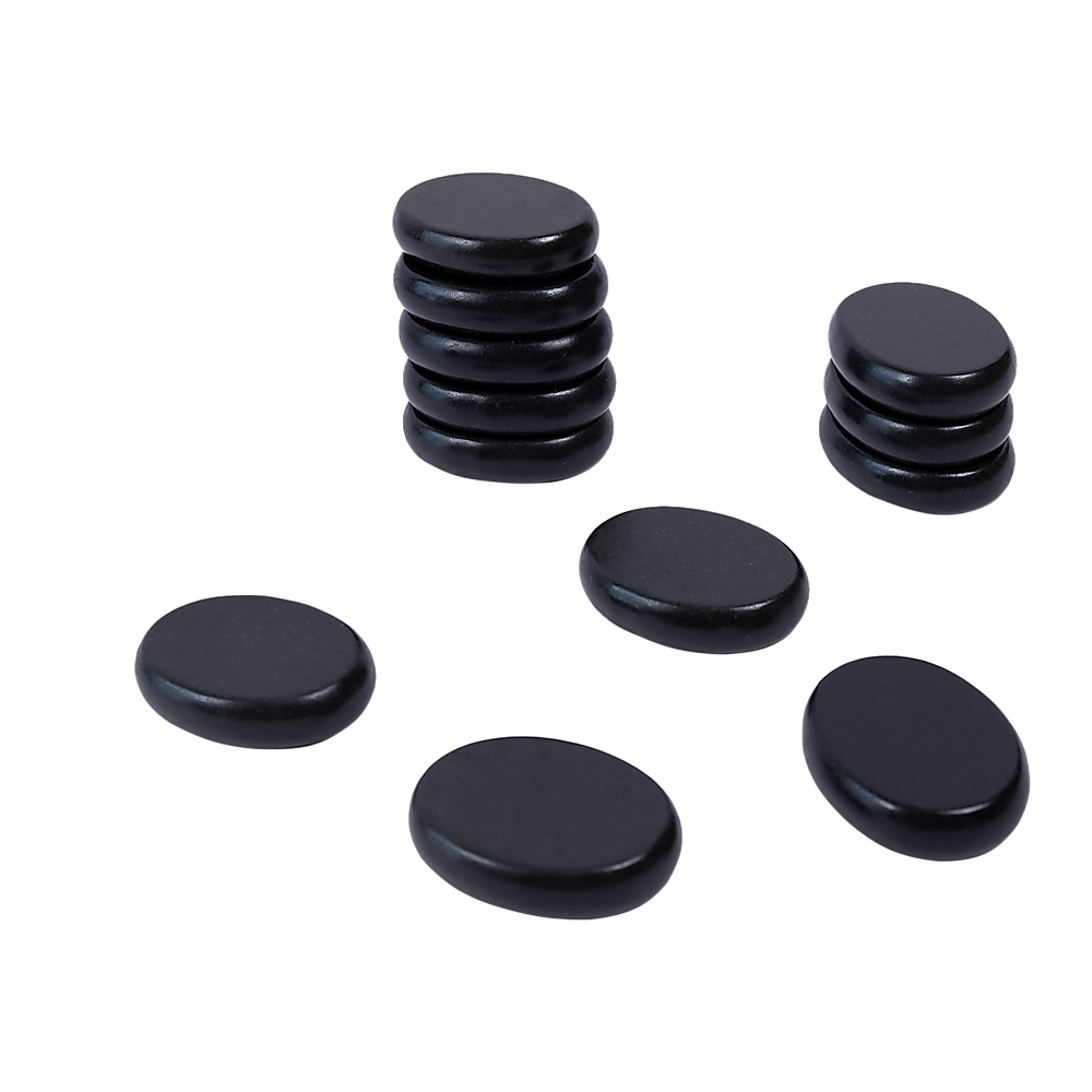 12pcs Hot Massage Stone Basalt Stones Kit Set Rock SPA Oiled Massage Tool.