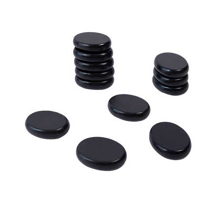 12pcs Hot Massage Stone Basalt Stones Kit Set Rock SPA Oiled Massage Tool.