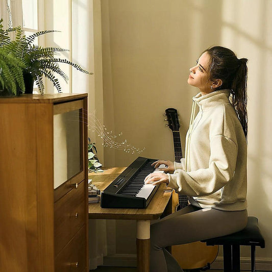 Folding Digital Piano 88 Key Velocity-Sensitive + Carry Case Pedal.