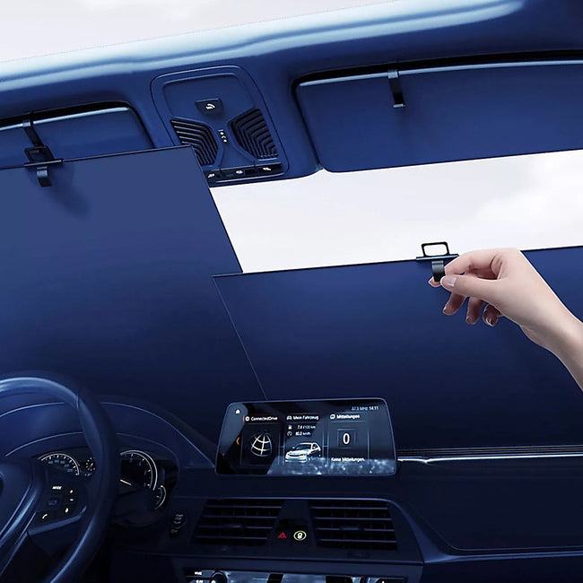 Retractable Sunshade for Car Windshield – UV Protection Window Cover Main Image