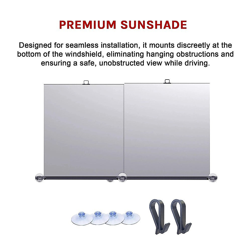 Retractable Sunshade for Car Windshield – UV Protection Window Cover