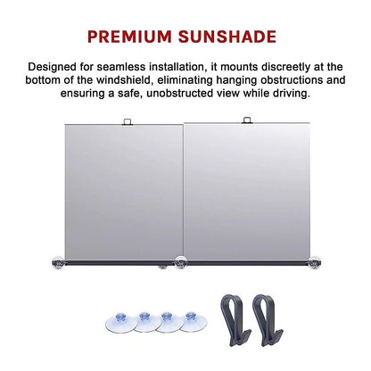 Retractable Sunshade for Car Windshield – UV Protection Window Cover