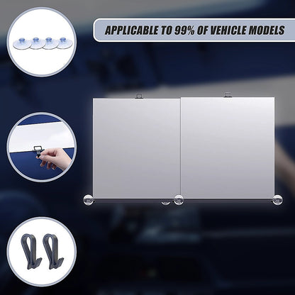 Retractable Sunshade for Car Windshield – UV Protection Window Cover