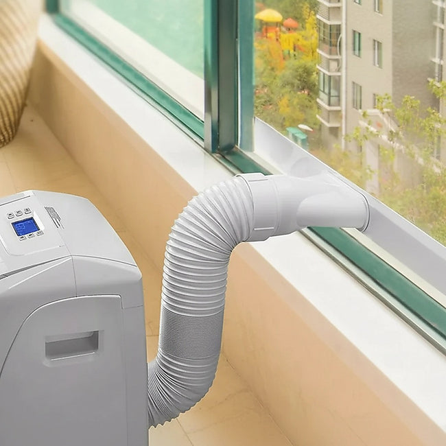 Portable Air Conditioner Window Kit – Exhaust Hose Adaptor Pipe & Slide Plate Main Image