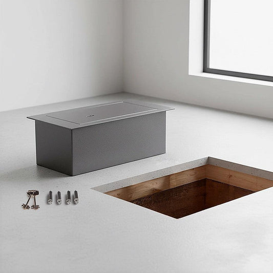 Underfloor Concealed Safe with Key â Heavy Duty Hidden Floor Security Box.