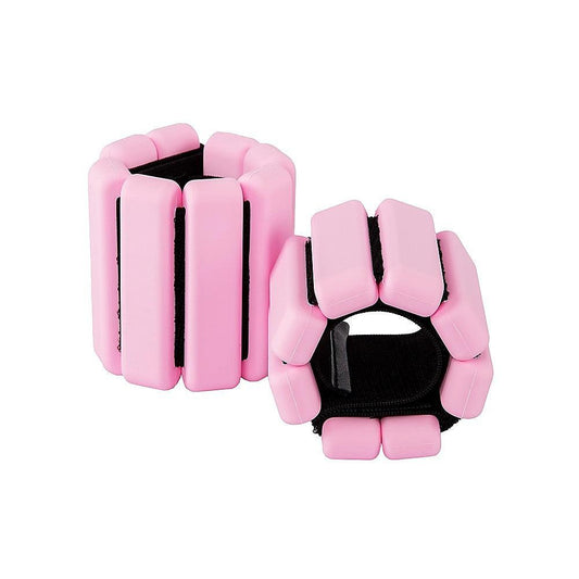 2-Piece Ankle & Wrist Weights â 1kg Pair Adjustable Workout Bangles (Pink).
