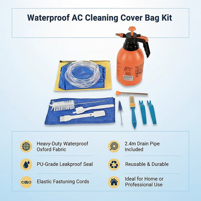Waterproof AC Cleaning Cover Bag Kit – Leakproof Wash Bag for Wall Units