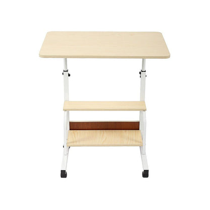 Height Adjustable Rolling Overbed Table 60cm Mobile Computer Desk.