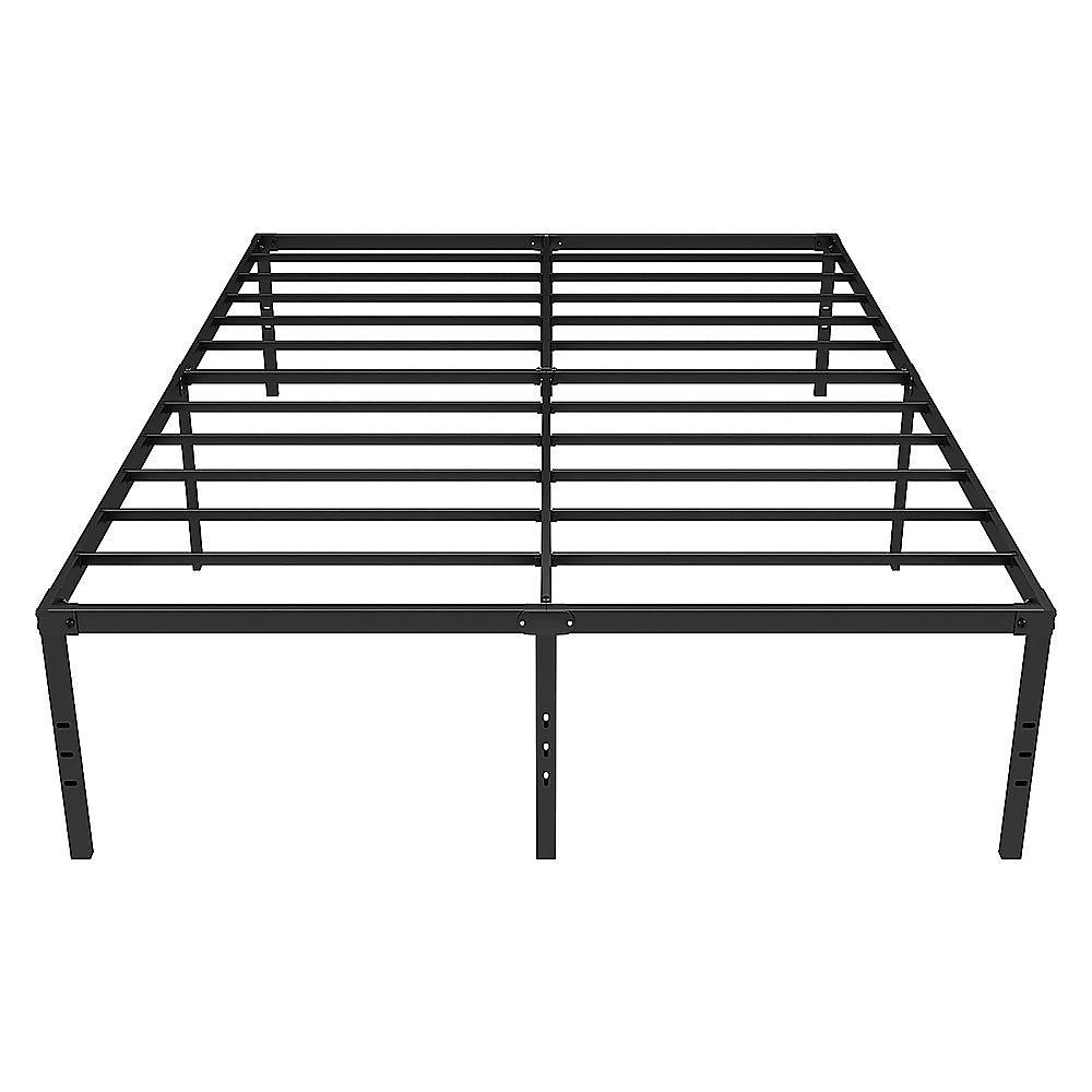 Queen Metal Bed Frame 45cm High – Full Steel Base Platform
