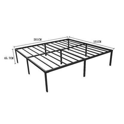 Queen Metal Bed Frame 45cm High – Full Steel Base Platform
