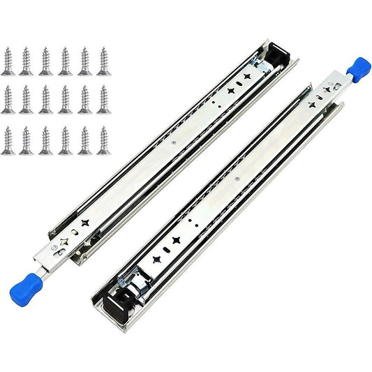 2 x 125kg Heavy Duty Locking Drawer Slides – Industrial Drawer Runners Pair
