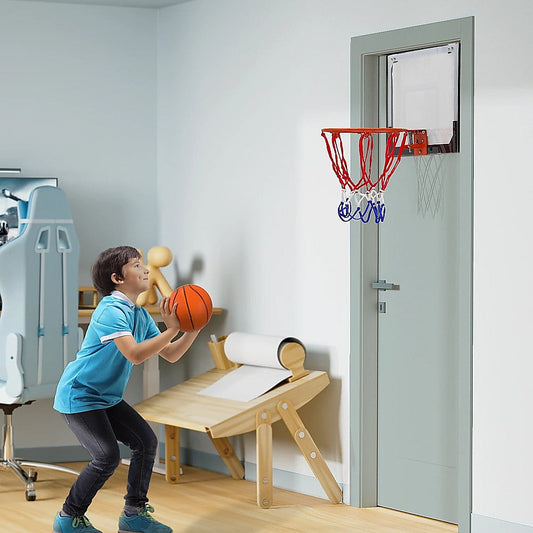 Indoor Mini Basketball Hoop Set â Door Mounted Backboard Kit with Ring & Ball.