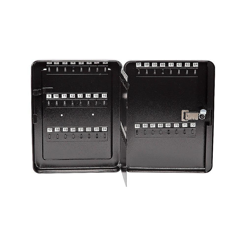 Key Cabinet Lock Box â 72 Key Capacity Wall Mount Secure Storage Organizer.