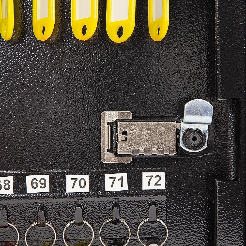 Key Cabinet Lock Box â 72 Key Capacity Wall Mount Secure Storage Organizer.