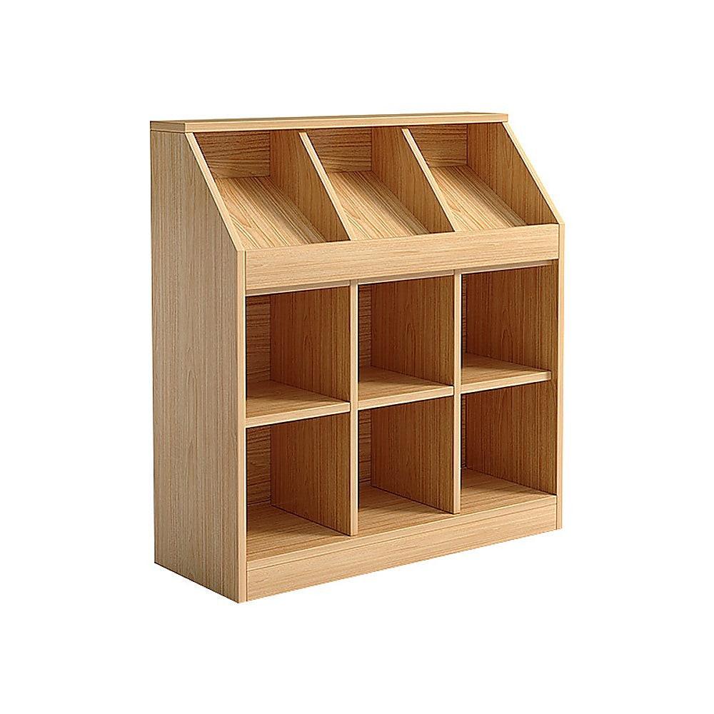 Slanted Top Bookcase Bookshelf Classroom Storage Cabinet.