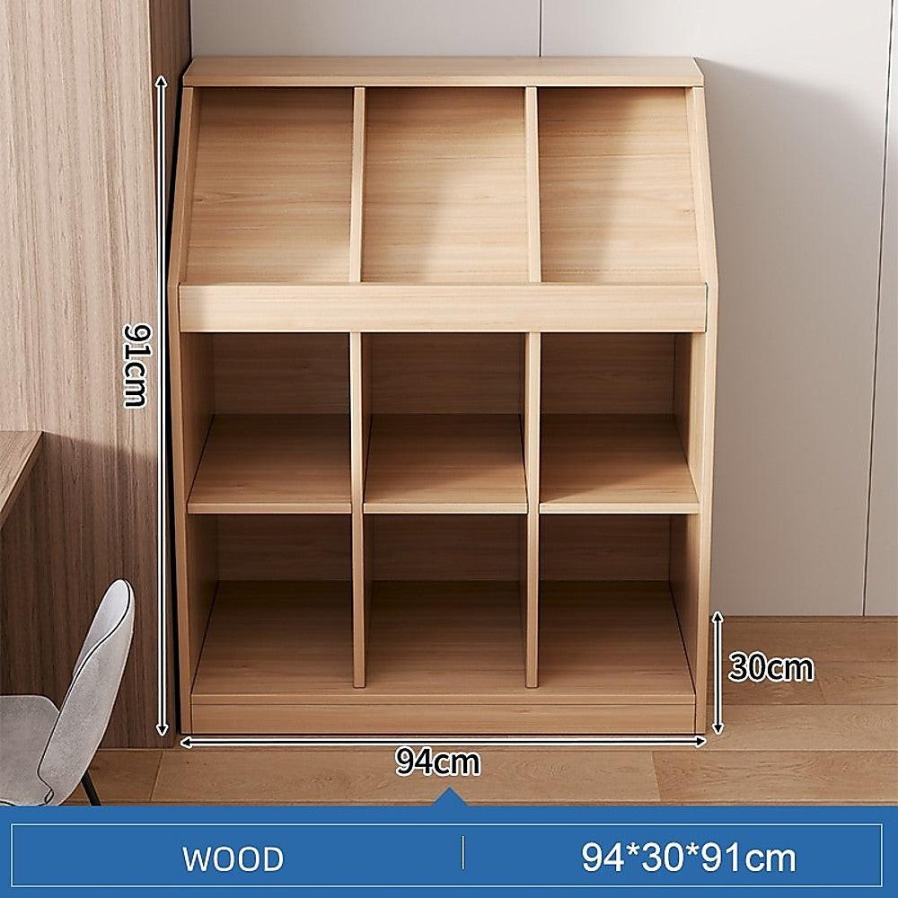 Slanted Top Bookcase Bookshelf Classroom Storage Cabinet.