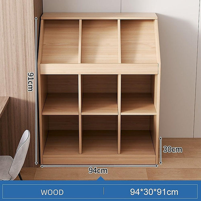 Slanted Top Bookcase Bookshelf Classroom Storage Cabinet Main Image
