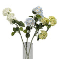 bulk 24 Artificial Mini Hydrangea Stem 3 Head 69cm 3 Asst.