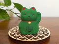 Okimono Lavender Maneki Neko.