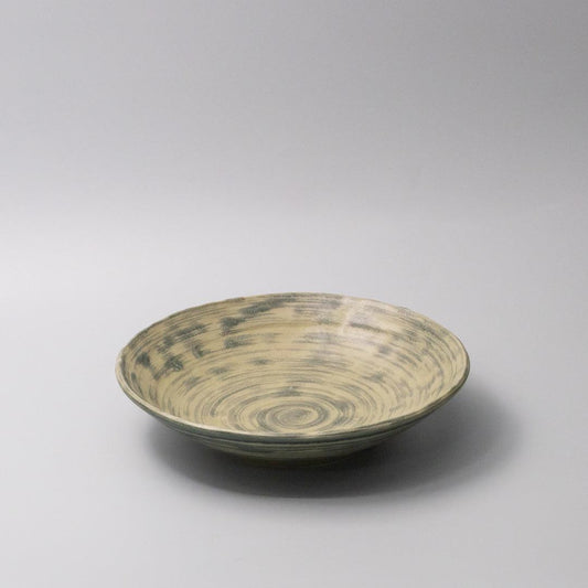 Open Shallow Bowl 24cm Washed Fern.