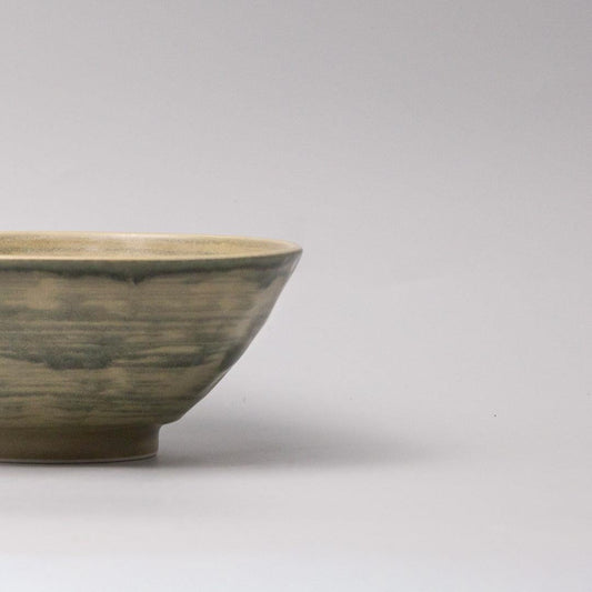 Udon Bowl 17cm Washed Fern Glaze.