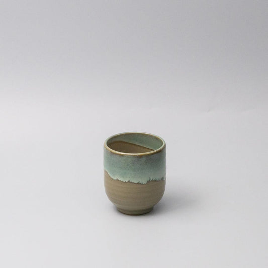 Mug Yunomi 280ml Aqua Drip Glaze.