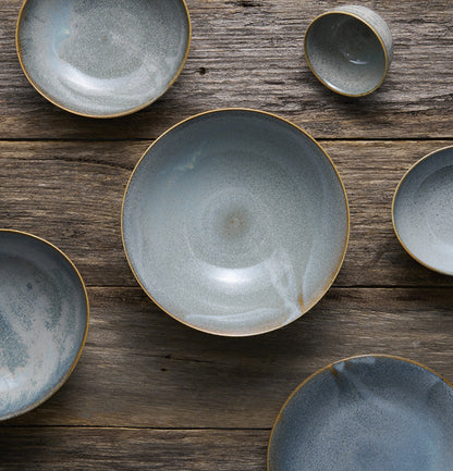 Tapas Plate 17cm Steel Grey Glaze