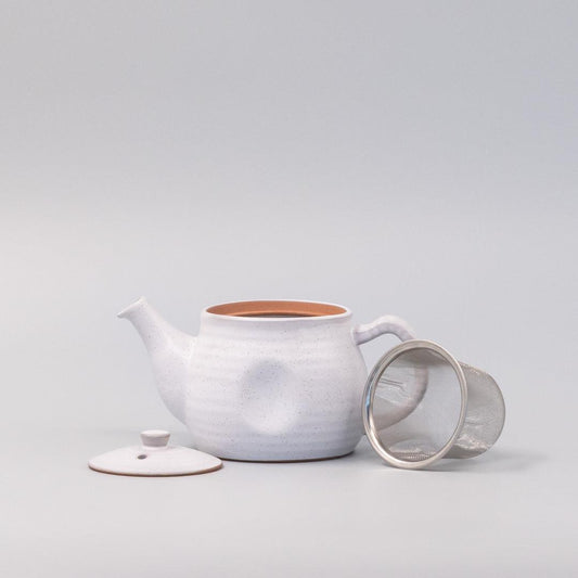 Teapot 300ml Speckled White Glaze.