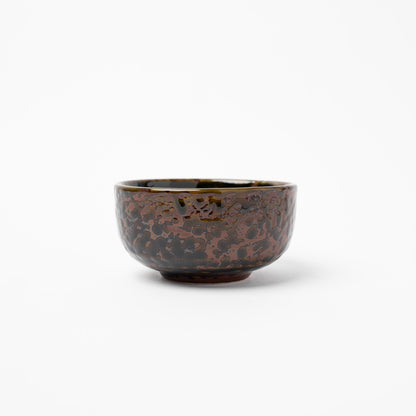 Bowl 11cm Moss Swirl Glaze.