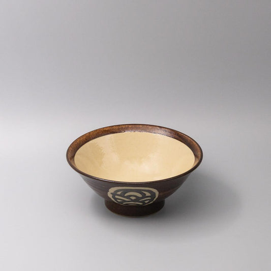 Udon Bowl 22cm Toffee Mon Glaze.